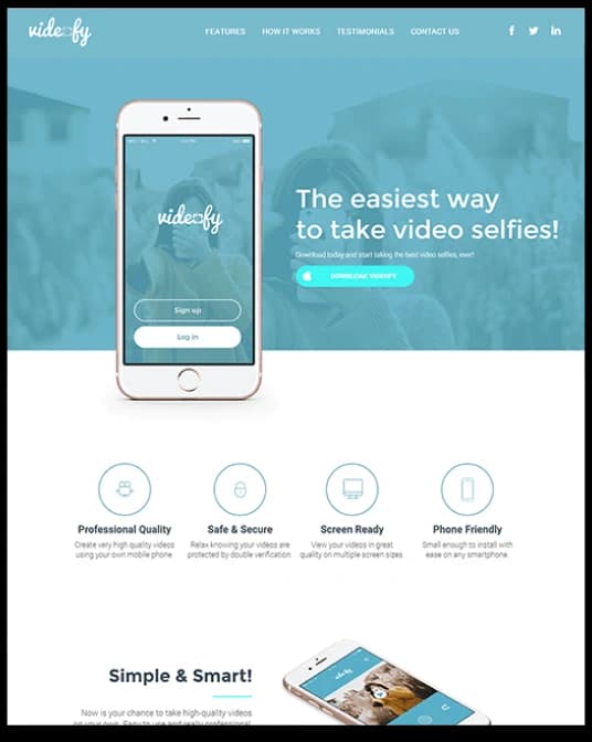 App Landing Page